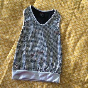 Girls Dancewear Sequin Top